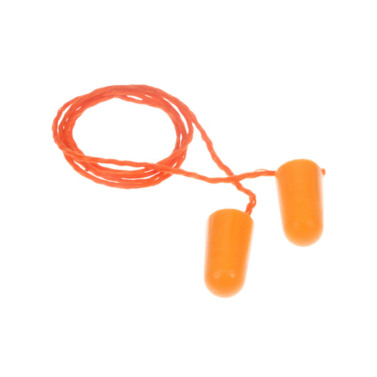 Bouchons d'oreilles en mousse avec cordon 3M - Orange - Paquet de 100