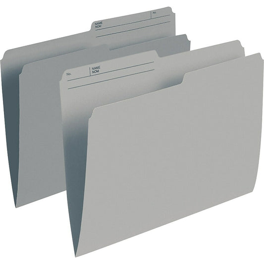 Chemises demi-coupe Staples - Format lettre - Gris - Paquet de 100