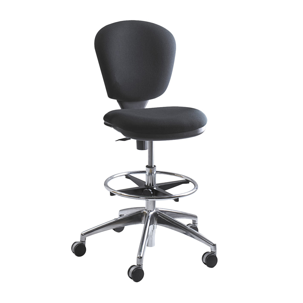 Chaise de dessinateur haute Safco Metro - Noir