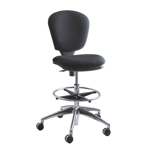Safco Metro Extended-Height Drafting Chair - Black