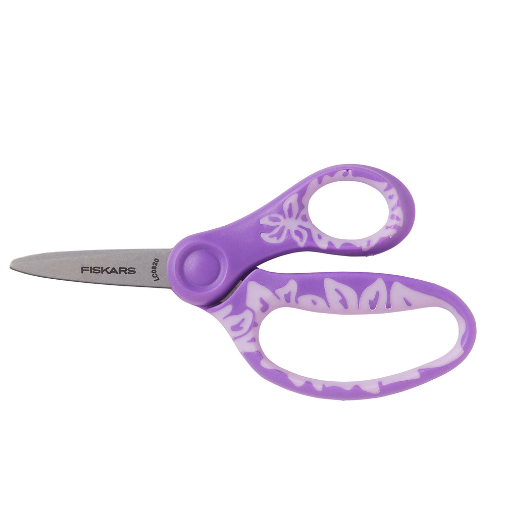 Ciseaux pointus à poignée souple Fiskars pour enfants de 12,7 cm (5 po) - Couleurs assorties