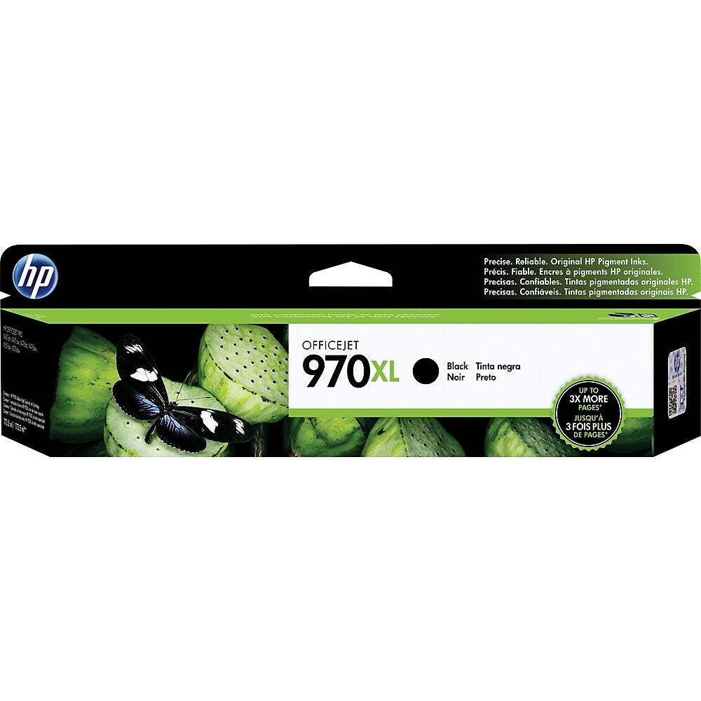 Cartouche d'encre noire HP 970XL haute capacité d'origine (CN625AM)