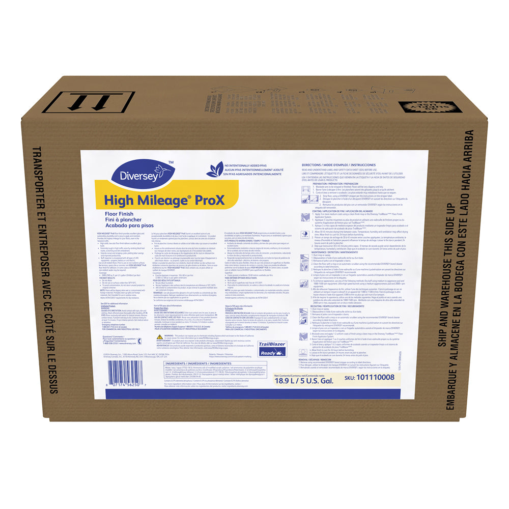 Revêtement de sol Diversey High Mileage ProX - 18,9 L