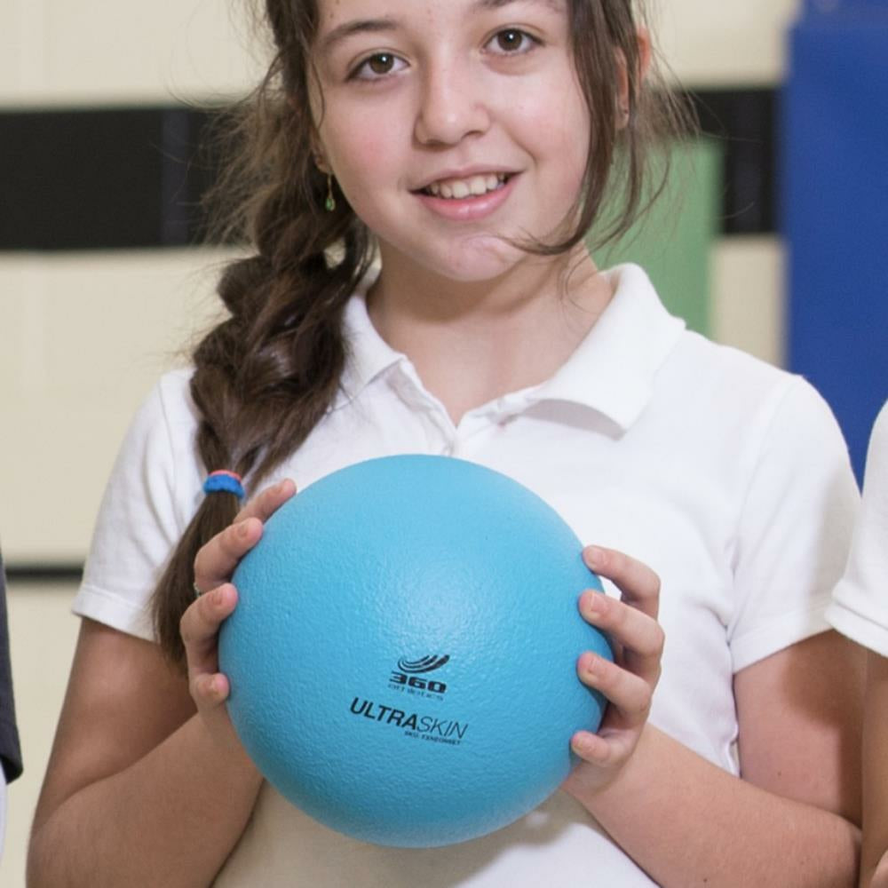 Ballon d'athlétisme Ultraskin 360, bleu, 16 cm de diamètre