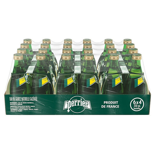 Eau pétillante Perrier - 330 ml - Lot de 24