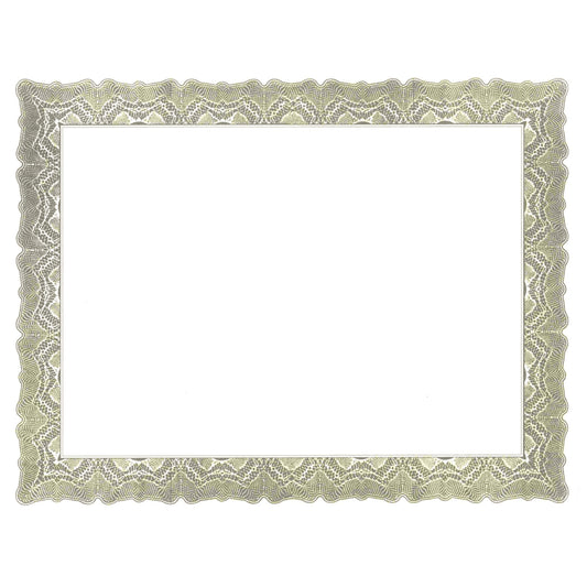 St. James Certificates Gioche Green, Bond Paper, Letter Size, 100 Pack