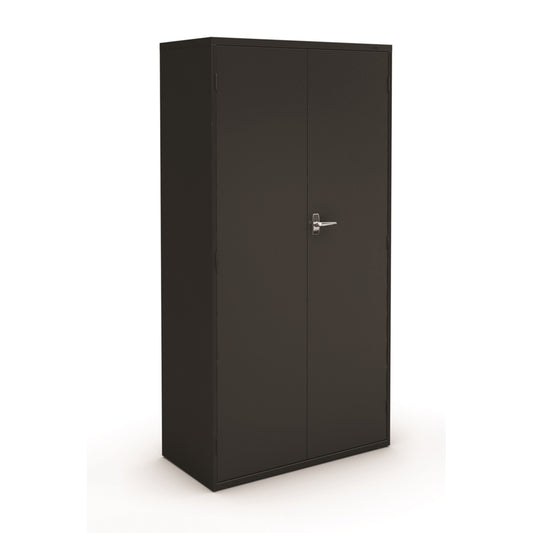 Armoire de rangement métallique Global Fileworks série 9300 à 2 portes - 72 po H - Noir