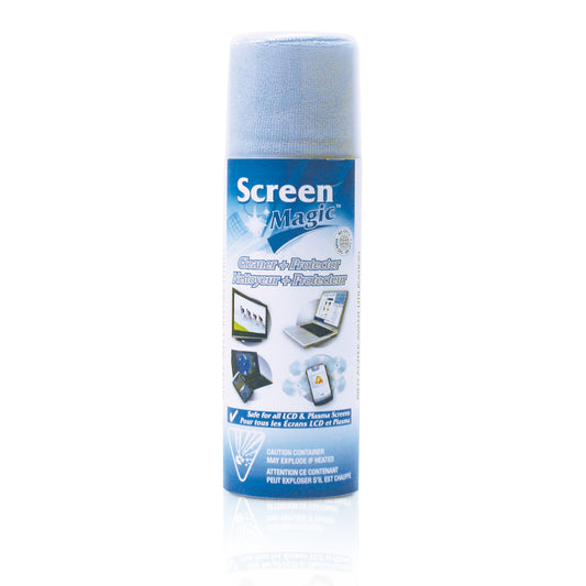Spray nettoyant et chiffon Screen Magic, 473 ml, et chiffon de nettoyage 30,5 x 30,5 cm