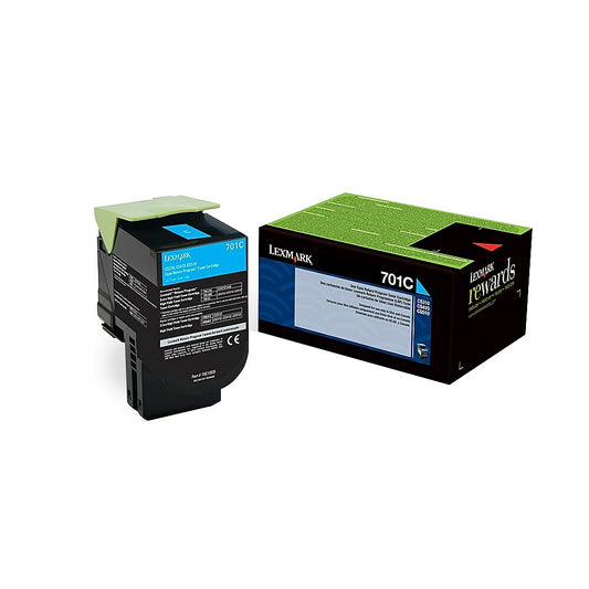 Lexmark 70C10C0 Cyan Return Program Toner Cartridge (70C10C0)