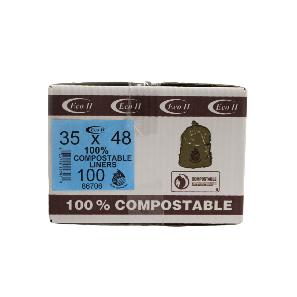 Papier compostable industriel Eco II - 35 x 48 po - Frosty - Paquet de 100