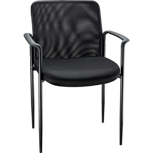 Staples Roaken Mesh Guest Chair with Arms, Black