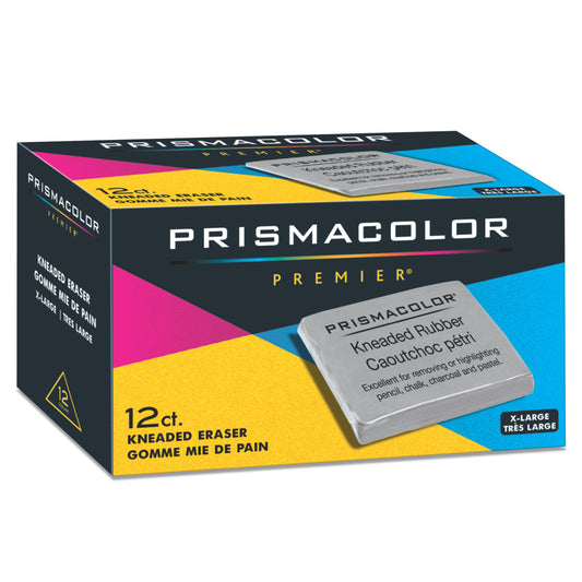 Prismacolor Newell Office Products Kneaded Rubber Erasers - Extra Large - 12 Pack