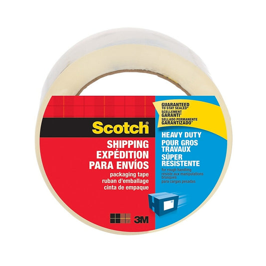 Scotch Heavy Duty Shipping Packaging Tape 3850-ESF, 1.88" x 54.6 yd (48 mm x 50 m)