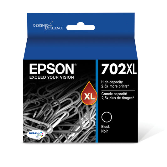 Epson T702 Ink Cartridge - High Capacity - Black
