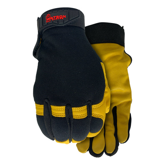 Gants résistants à l'eau Work Armour Flextime Dryhide - Taille L - Noir/Jaune