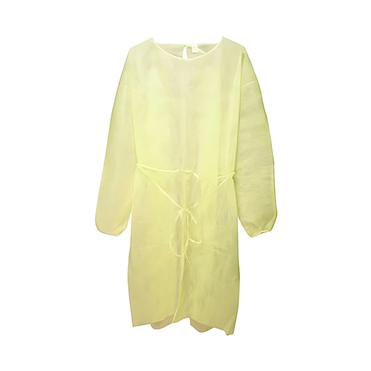 Primed AAMI Level 3 Poly-Coated Overhead Gown - Yellow - Box of 100