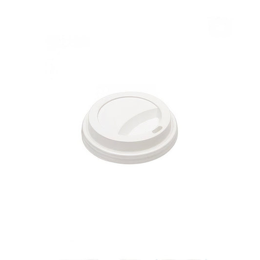 Eco-Packaging Plastic Hot Cup Dome Lid - 90mm - White - 1000 Pack