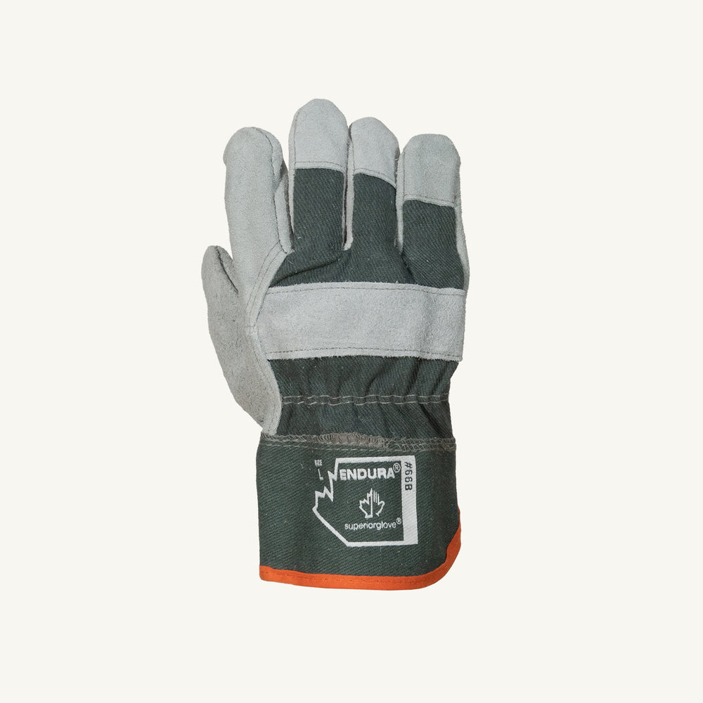 Gants multi-usages en cuir Endura – Gris – Taille L – Lot de 12 – 66B