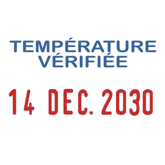 Dateur Trodat Printy 4850 - "Température Vérifiée"