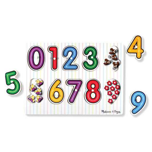 Melissa & Doug See-Inside Numbers Peg Puzzle