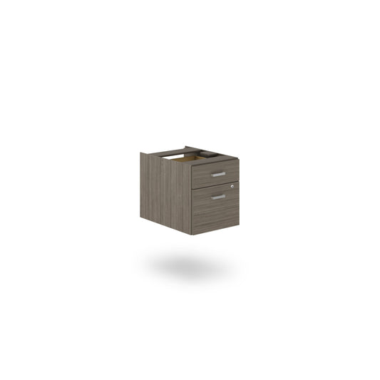 Caisson de bureau suspendu Newland Offices to Go - 1 boîte, 1 classeur - Gris