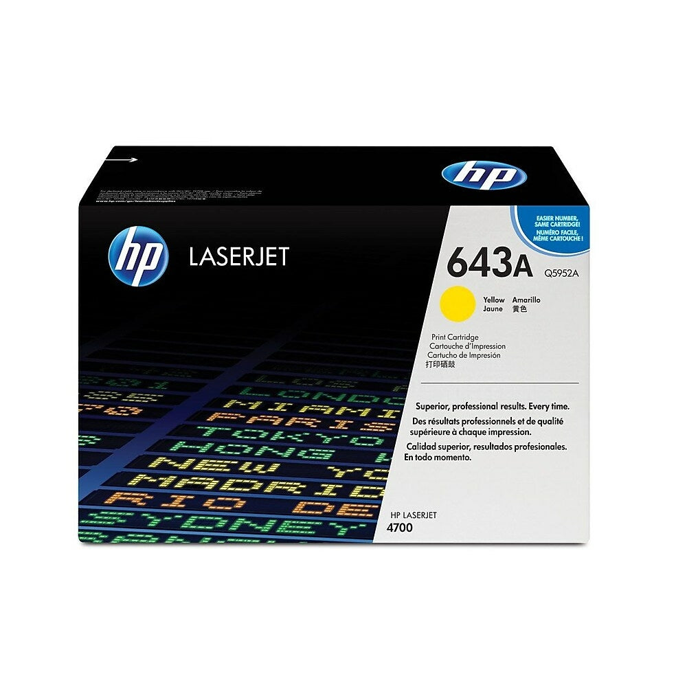 HP 643A (Q5952A) Yellow Original LaserJet Toner Cartridge