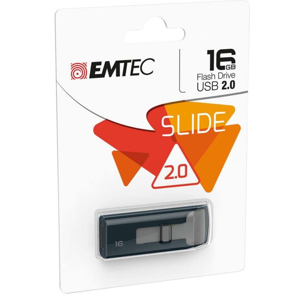 Clé USB 2.0 EMTEC C450 Slide 16 Go