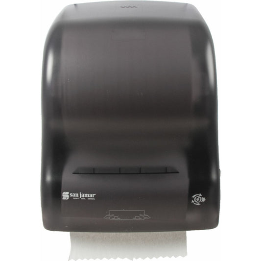 San Jamar Universal Mechanical No-Touch Roll Towel Dispenser - Black
