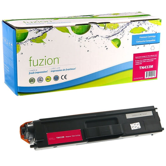 fuzion Brother TN433M Compatible Toner Cartridge - High Yield - Magenta