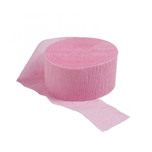 Streamer Paper 81' Roll Pink 6/pkg