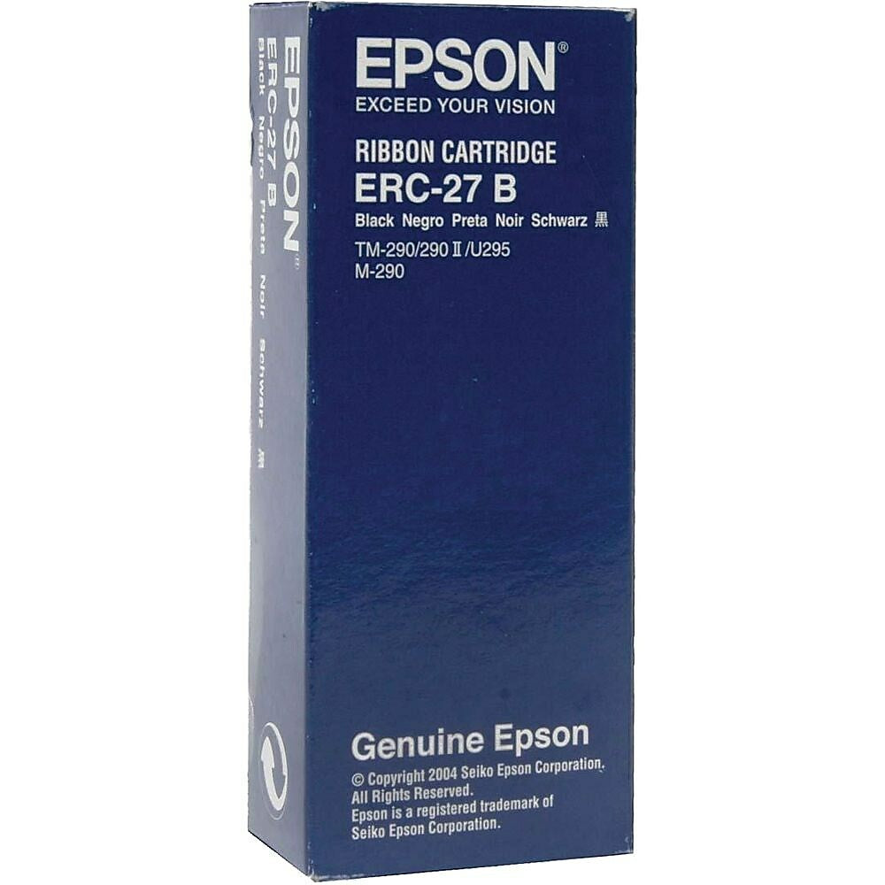Ruban de caisse enregistreuse en nylon noir Epson ERC-27B