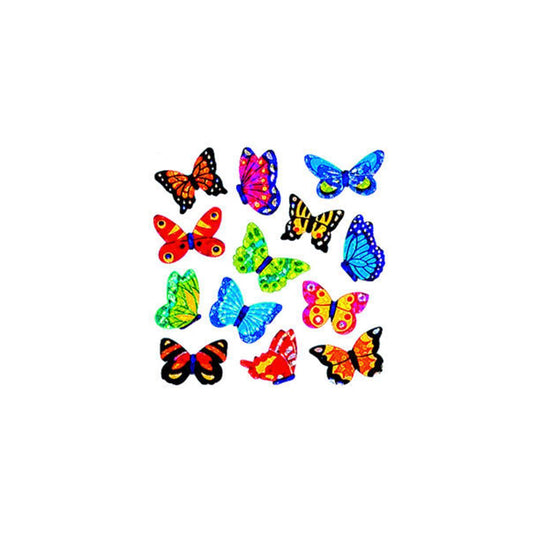 Autocollants Lion argenté et sableux - Papillons