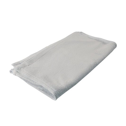 Serviette éponge blanche, 40,6 x 48,3 cm, boîte de 4,5 kg