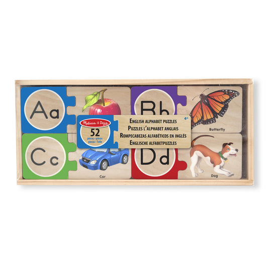 Melissa & Doug Self-Correcting Wood Letter Puzzles