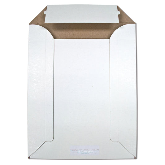 SPC Z Plus Rigid Expandable Mailers - 14PT - 10-1/2" x 12-3/4" - White - 250 Pack