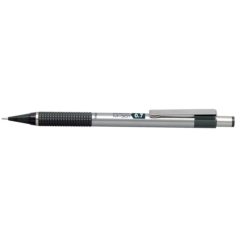 Zebra M-301 Mechanical Pencil - 0.7mm - Stainless Steel Barrel