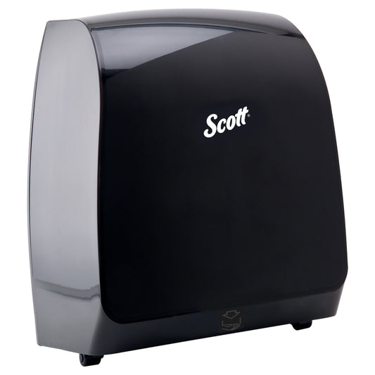 Scott Pro Manual Hard Roll Towel Dispenser - for Blue Core Scott Pro Roll Towels - 12.66" x 16.44" x 9.18" - Black
