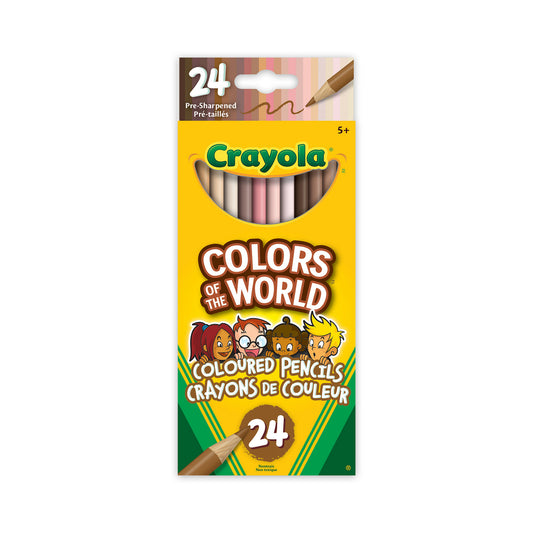 Crayola Colors of the World Skin Tone Coloured Pencils - 24 Pack