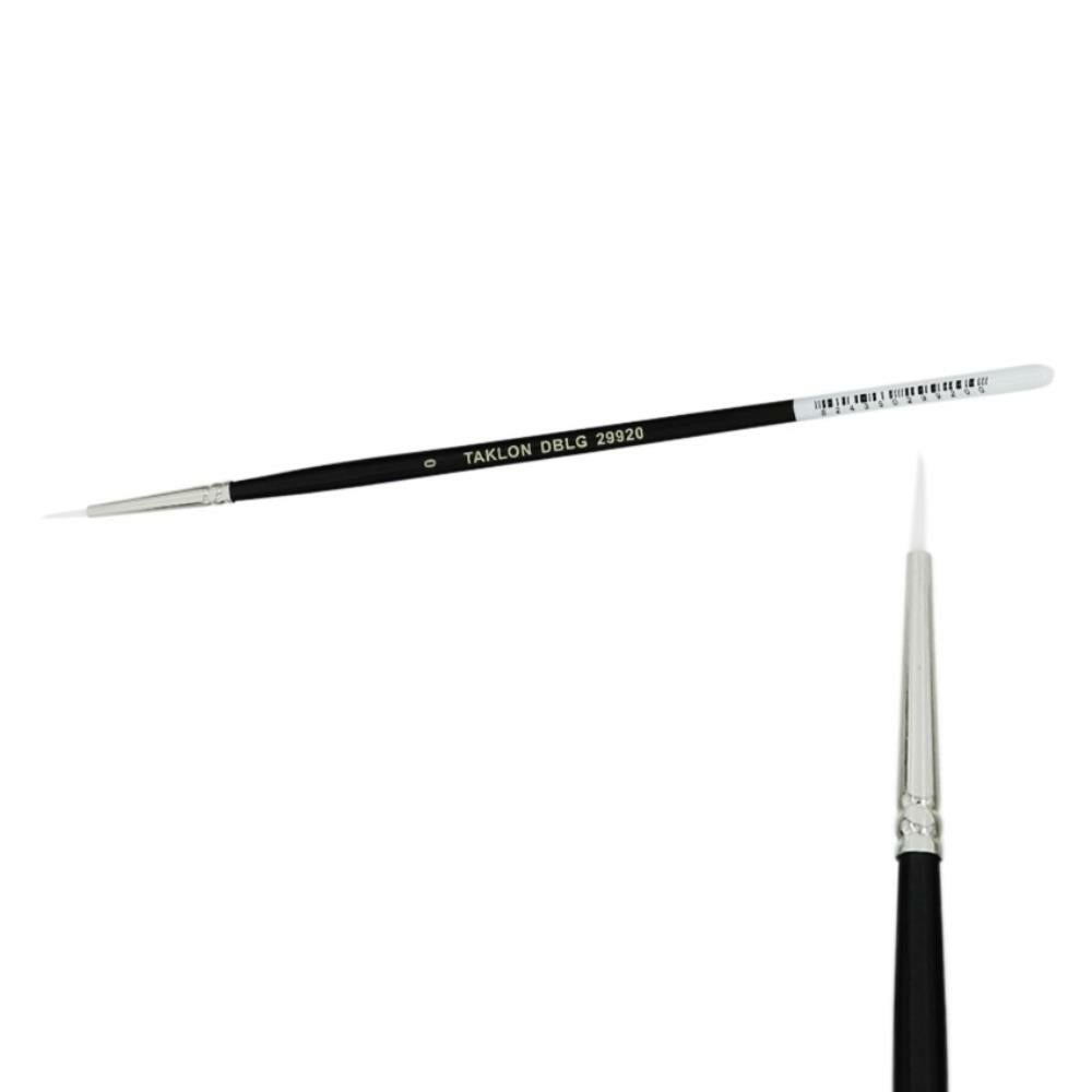 Taklon Round Paint Brush - Size 0 - 12 Pack