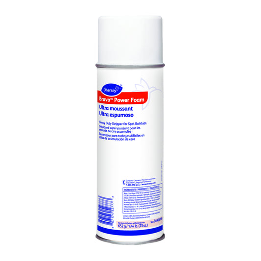 Décapant pour sols Diversey Bravo Power-Foam - 23 oz - Paquet de 12