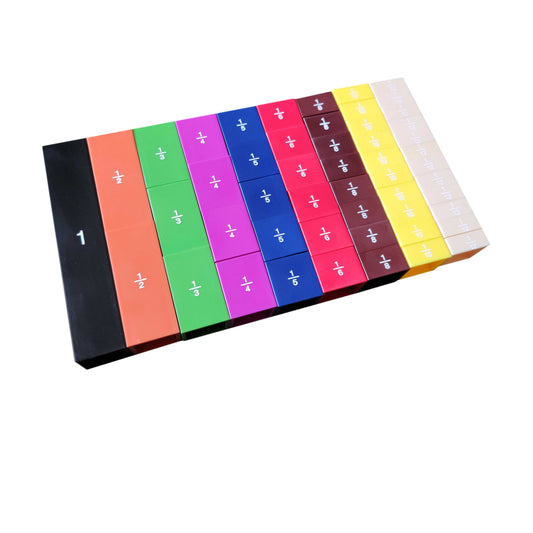 Carson Dellosa 52-Piece Fraction Stax Math Manipulatives Set