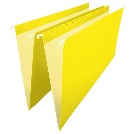Chemises suspendues jaunes Staples - Format légal - Paquet de 25