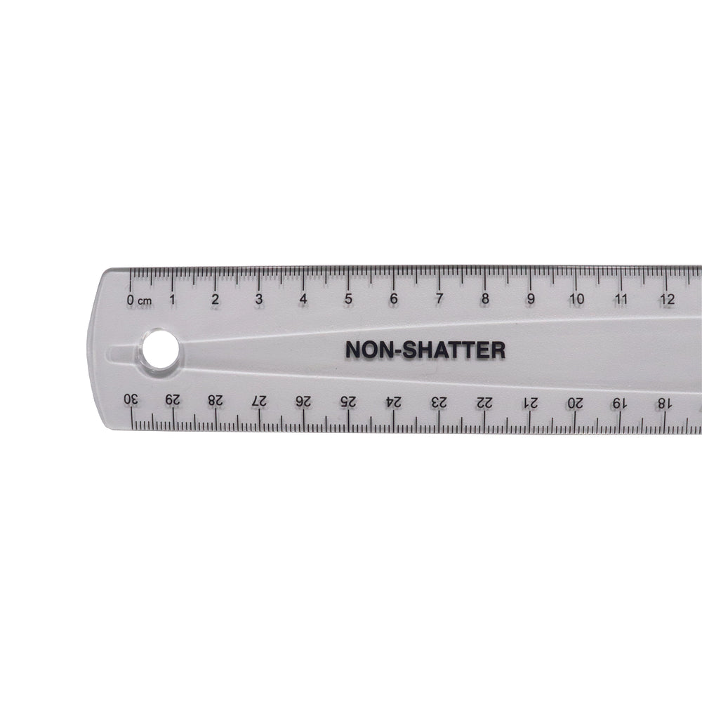 Westcott Non-Shatter Ruler - 30cm - Clear