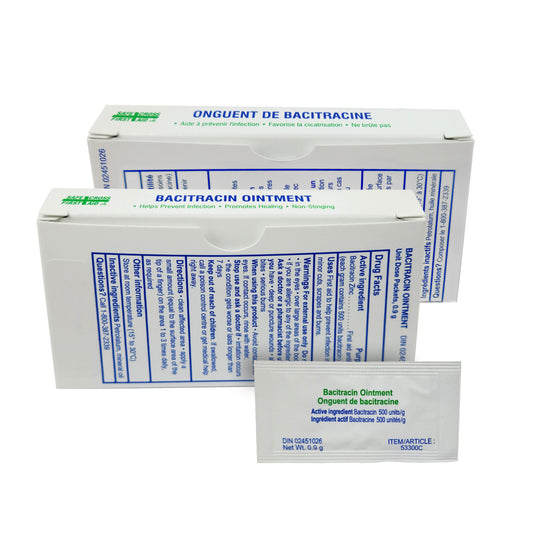 Safecross Antibiotic Ointment (Bacitracin Zinc) - 12 Pouches per Box