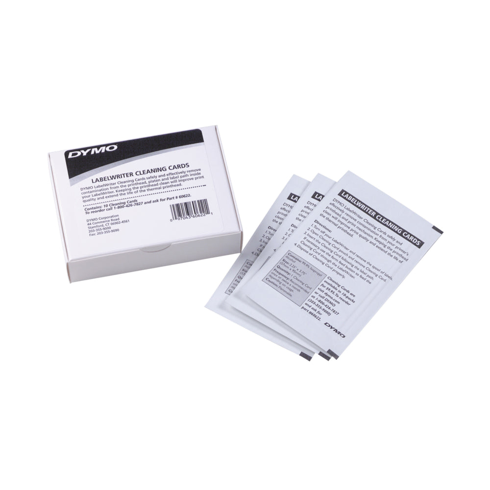 Dymo Label Writer Cleaning Card - 10 Pack