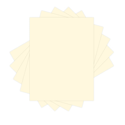 Lettermark Multi-Purpose Coloured Paper - 8.5" x 11" - Ivory - 500 Sheets