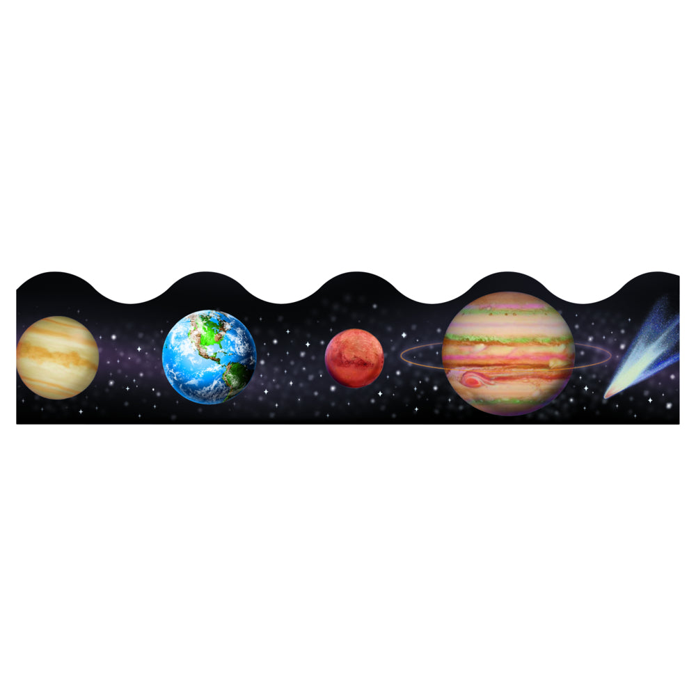 TREND Enterprises Terrific Trimmers - 2.25" x 39" - Solar System - 12 Pack