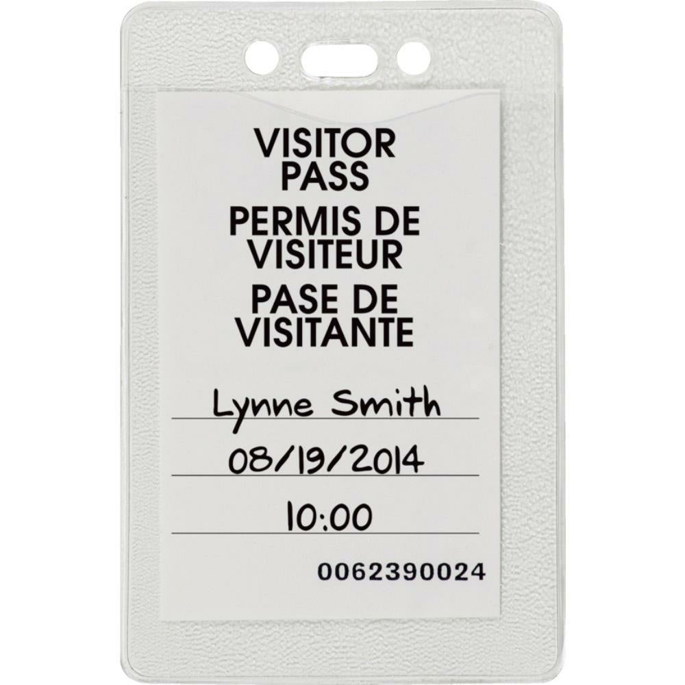 Porte-badges verticaux Merangue, lot de 25