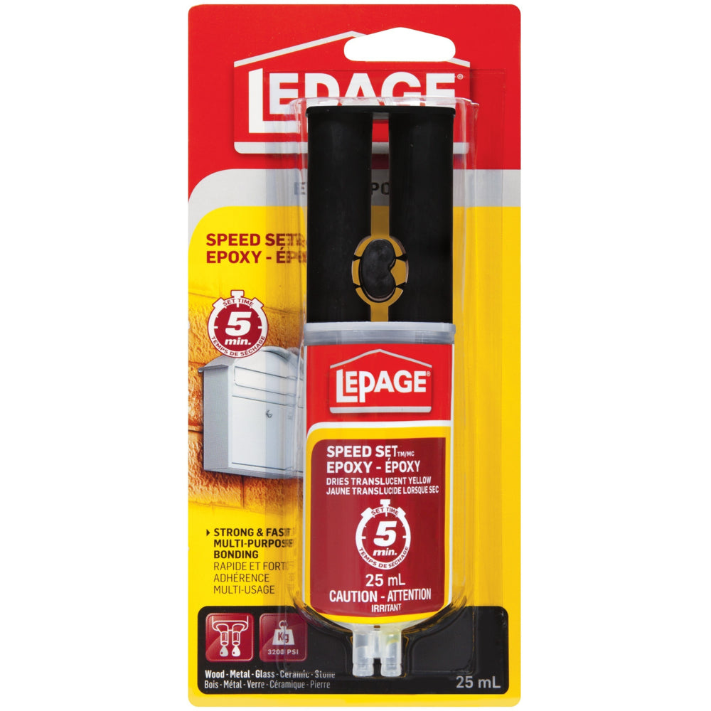 Lepage Speed Set Epoxy - 25 mL - Translucent Yellow