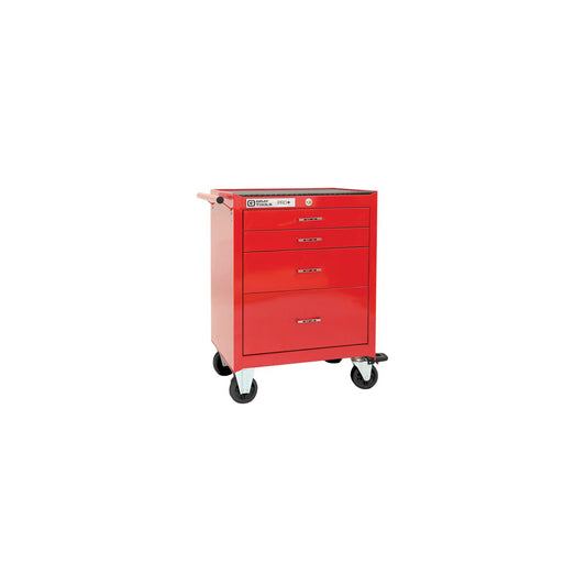 Gray Tools PRO+ Series Roller Cabinet - No. of Drawers 4 - Red